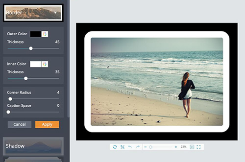 Add Photo Frames to Your Photos Online.