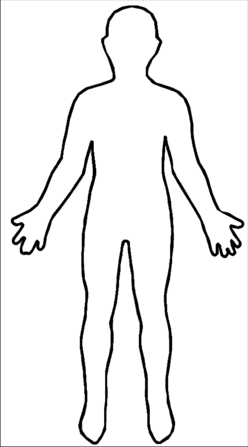 blank human body.