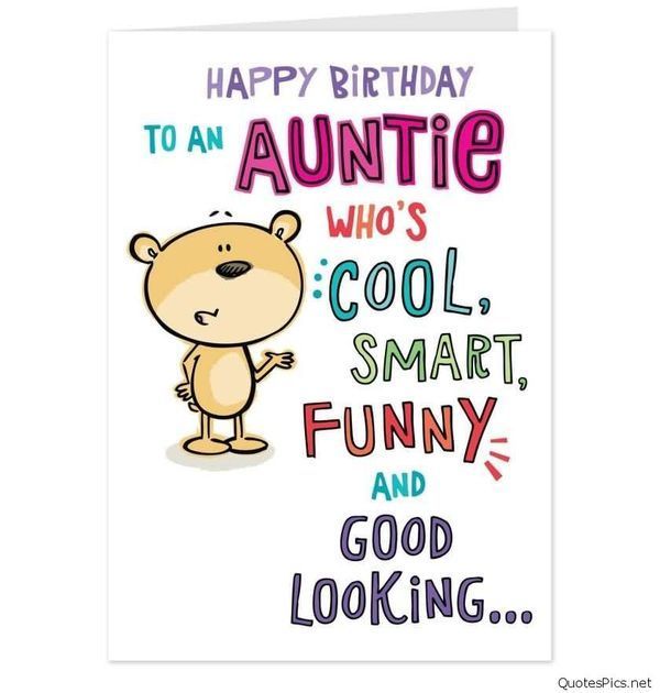 Happy Birthday Aunt.