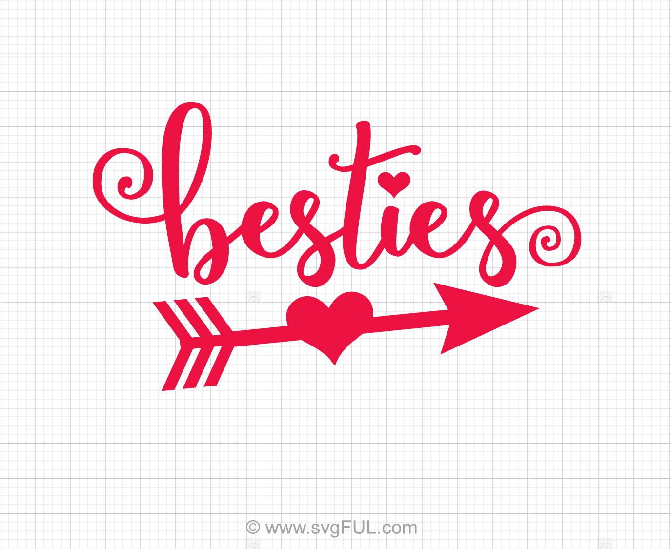 Besties Best Friends Svg Saying.