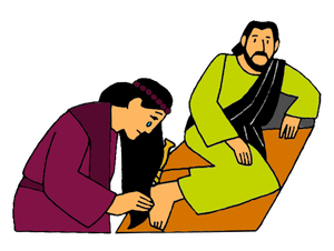 A Sinful Woman Washes the Feet of Jesus.