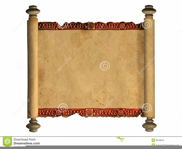 Bible Scroll Clipart.