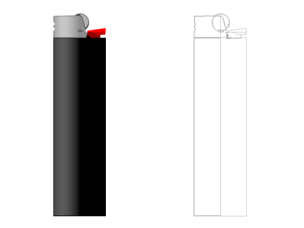 Bic Lighter Clipart Bic Lighter Done In #QGqlhH.