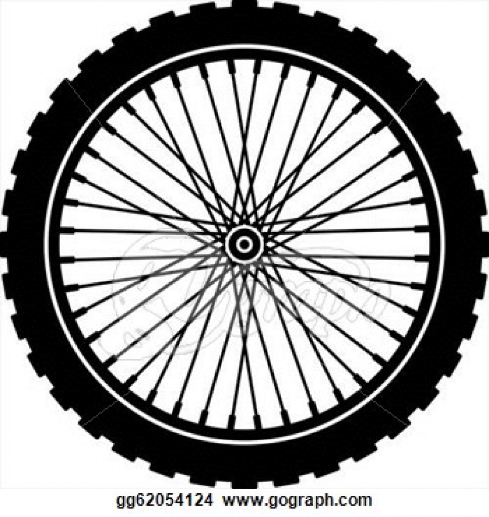 Bike tire clipart.