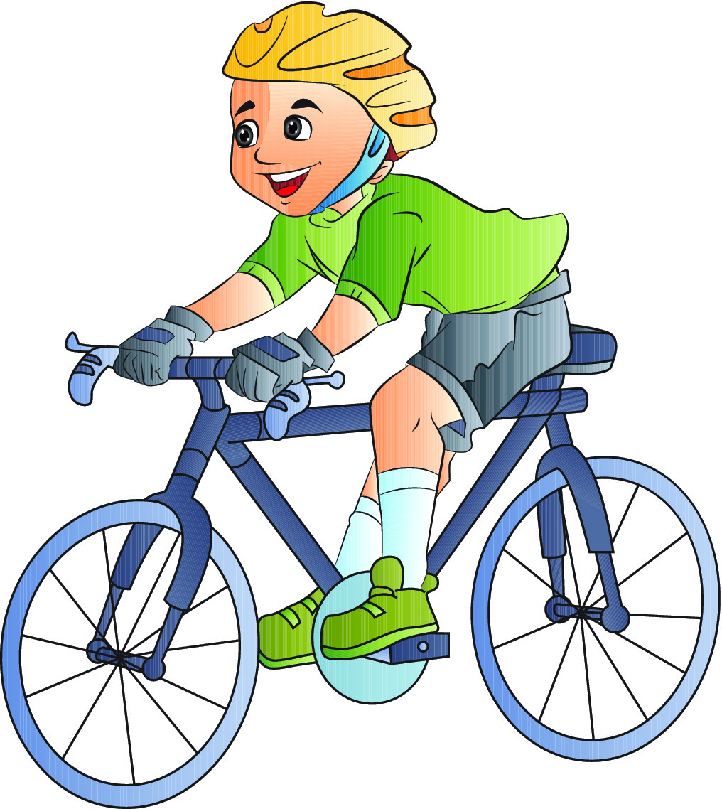 155 Riding A Bike free clipart.