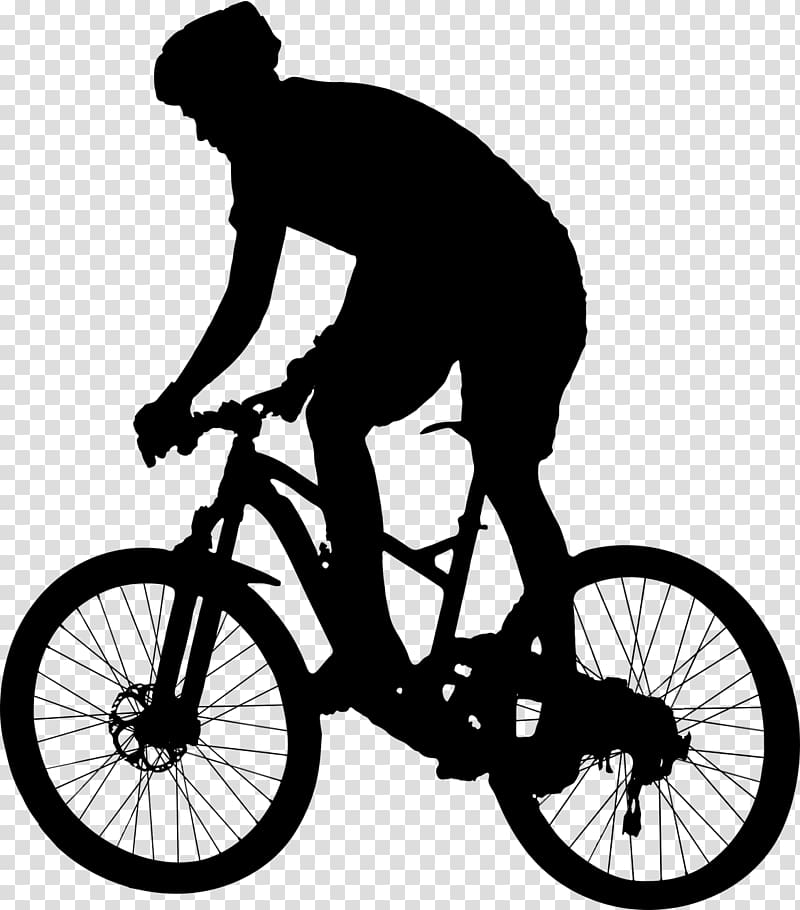 Cycling Bicycle Silhouette , cycling transparent background.