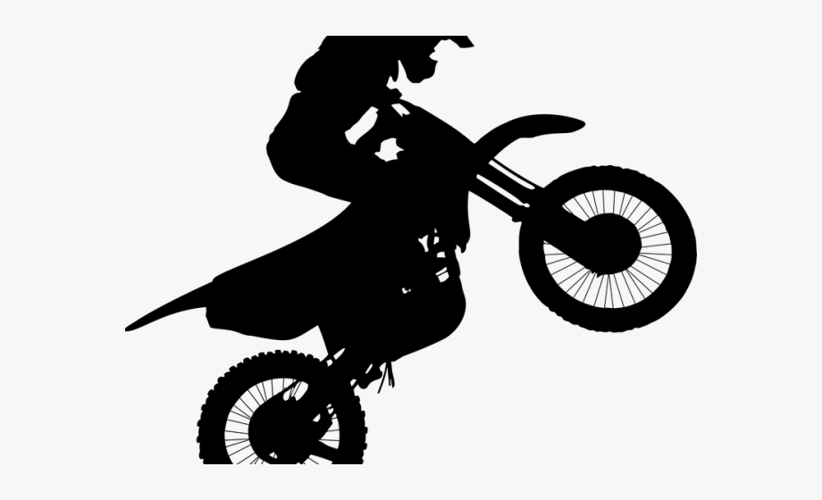 Biker Clipart Motorcycle Wheelie.