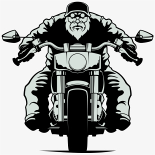 Biker Vector Motorcycle Clipart.