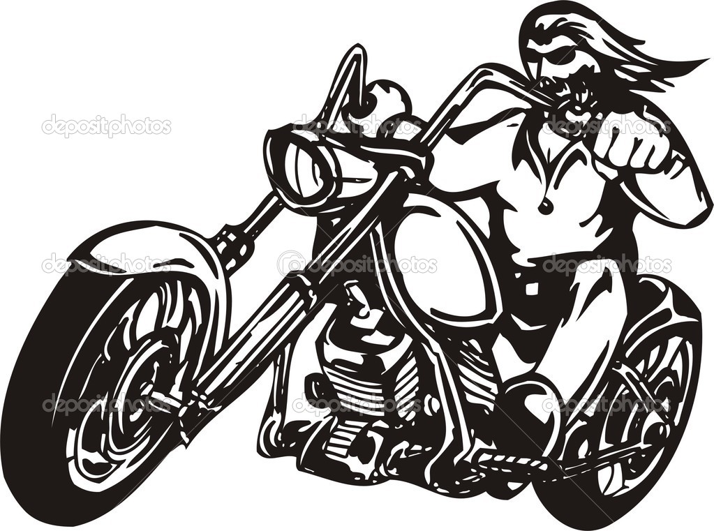 Biker Clip Art Page 1.