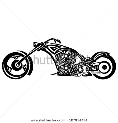 Tribal Motorcycle Stock Photos, Royalty.