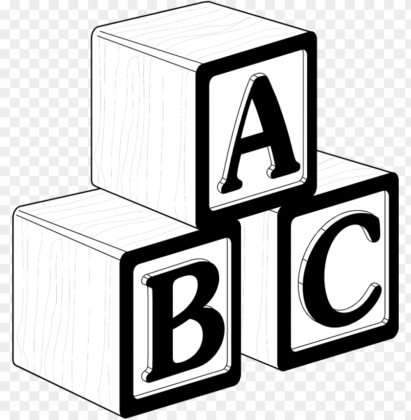 clip art free library blocks clipart black and white.