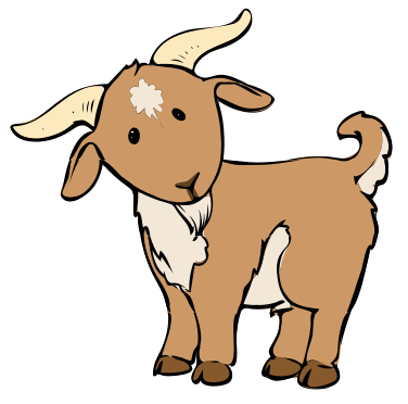 Cartoon Baby Goat.