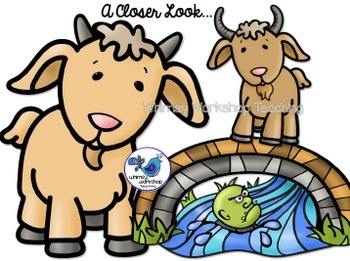 Three Billy Goats Gruff Clip Art.