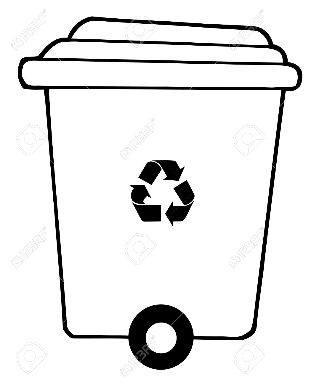 Bin clipart black and white 6 » Clipart Station.