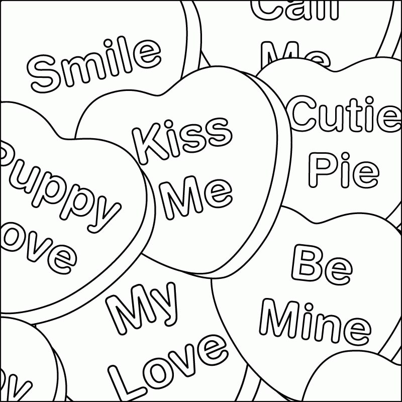 valentine coloring pages.