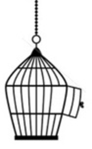 Open Bird Cage Clipart.