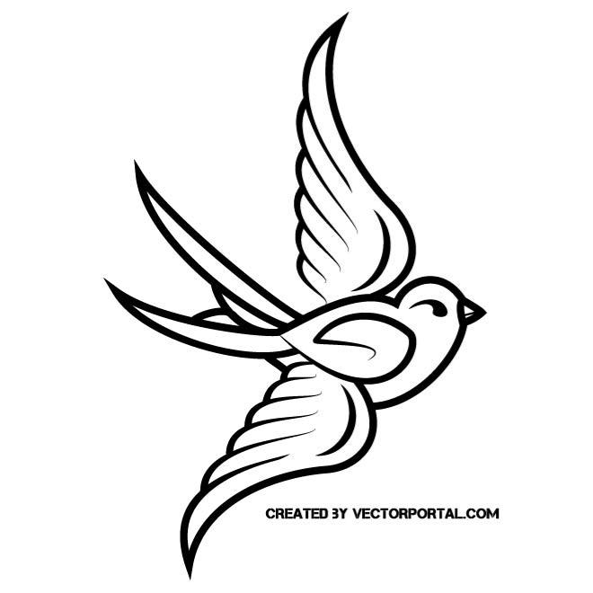 BIRD CLIP ART VECTOR.