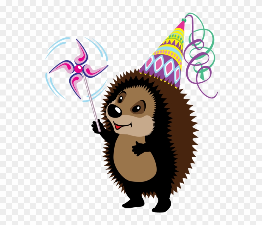 Hedgehog Clipart Happy Birthday.