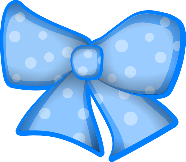 Blue Bow Png.