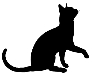 Cat Silhouette Clip Art.