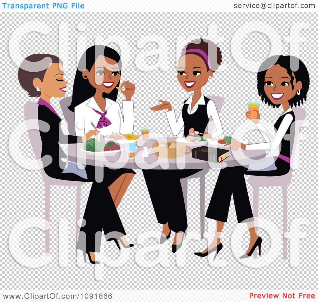 African American Christian Woman Clipart.