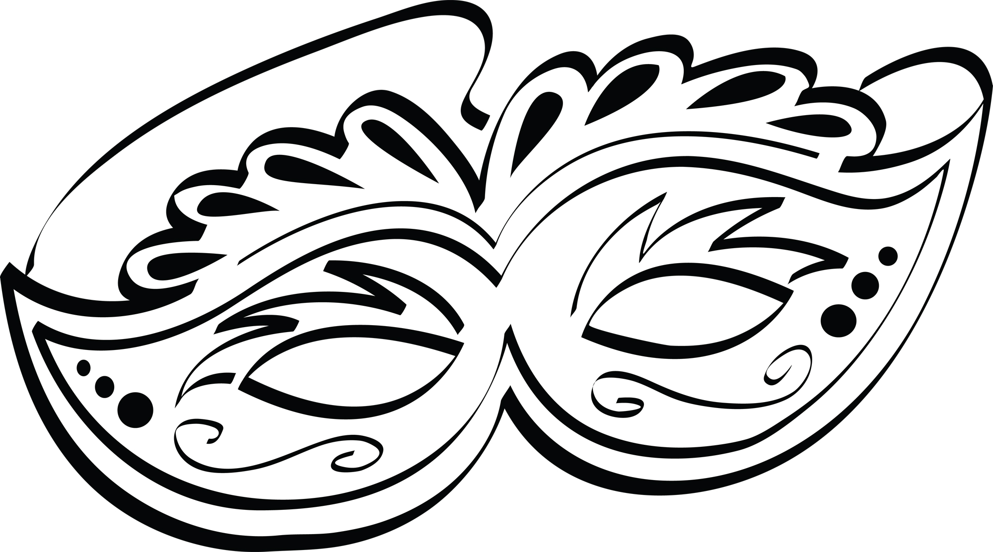 Free Mask Clipart Black And White, Download Free Clip Art.