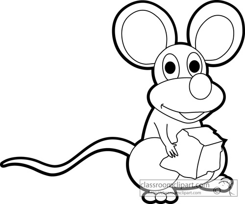 Mouse clipart black and white 7 » Clipart Station.