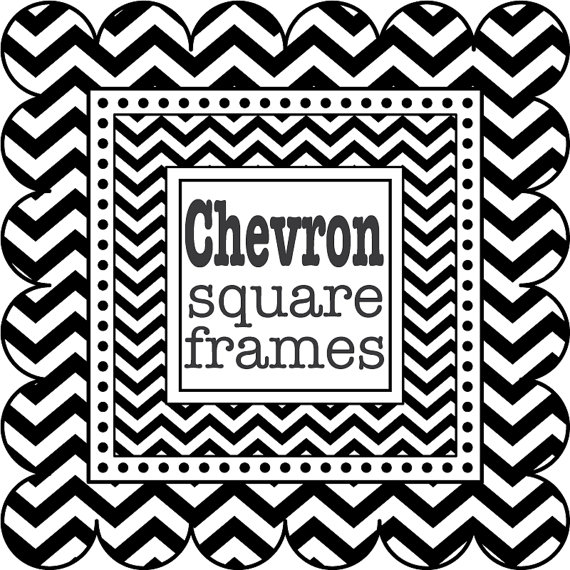 Black and white chevron clipart.