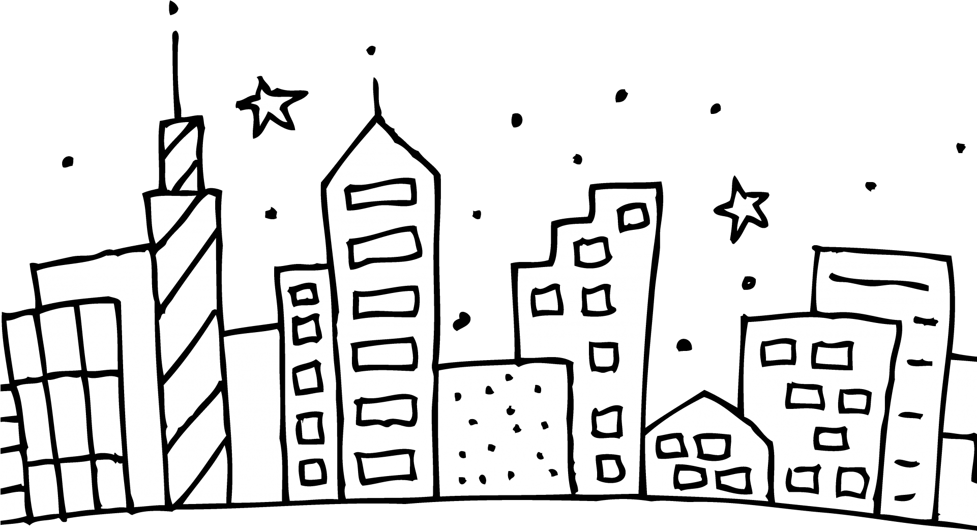 Chicago Skyline Coloring Page Cubs Pages At Getcolorings.