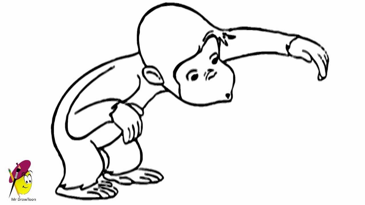 Free Curious George Black And White, Download Free Clip Art.