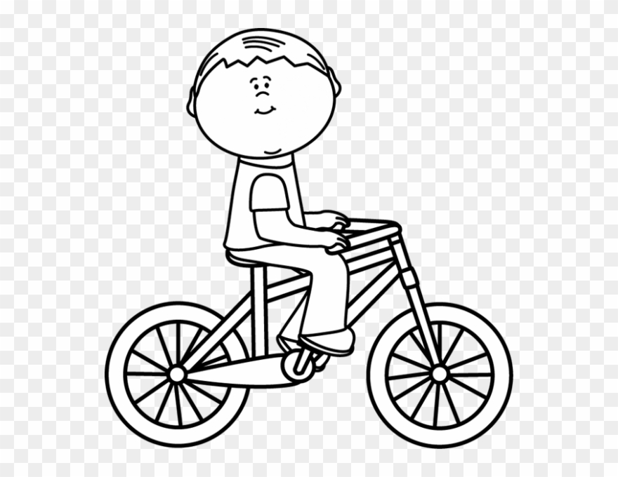 Riding Bicycle Clipart Black And White 7 Nice Clip.