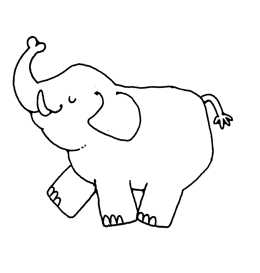 Elephant Clip Art Black And White Group (+), HD Clipart.