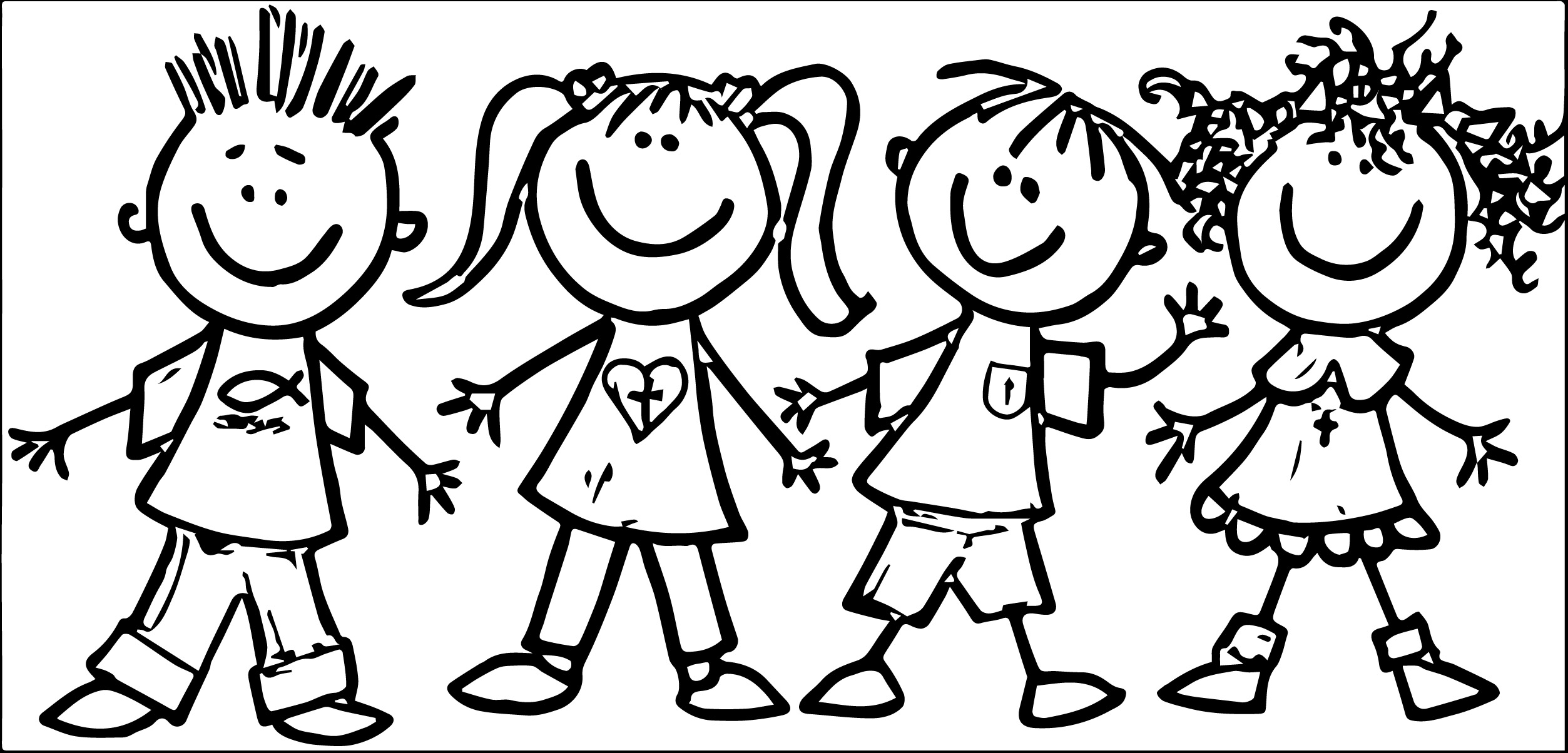 Free Friends Clip Art Black And White, Download Free Clip.