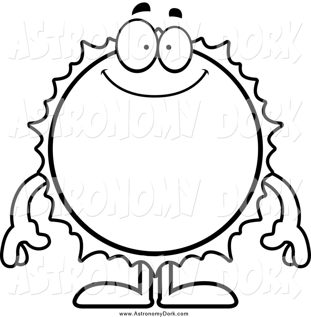 Happy Sun Clipart Black And White.