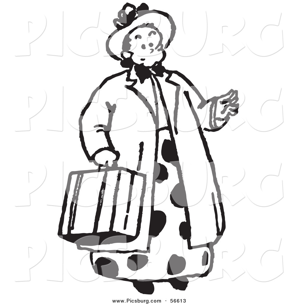 Lady clipart black and white 1 » Clipart Station.