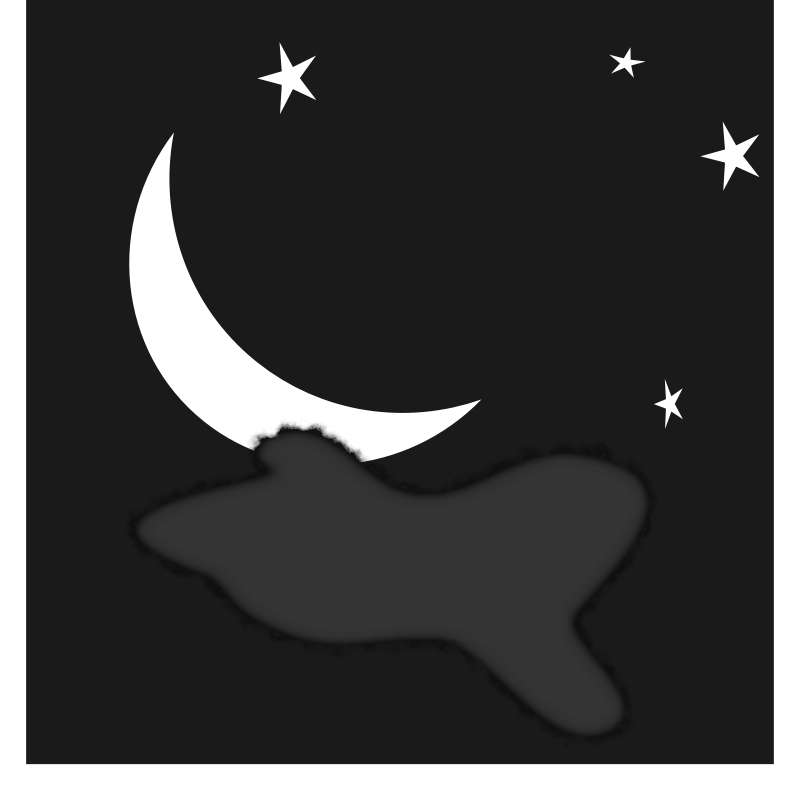 Crescent Moon Drawing clipart.