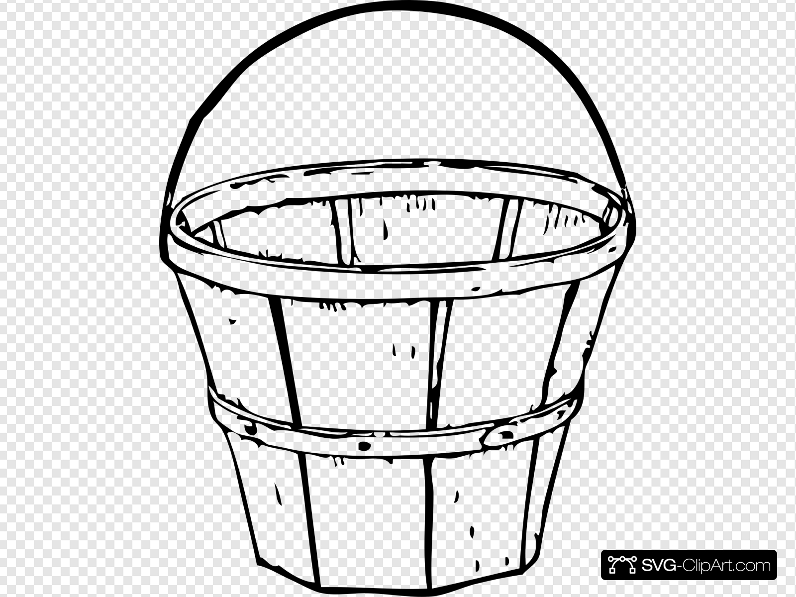 Quart Basket Clip art, Icon and SVG.