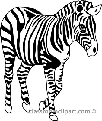 Zebra Clipart Black And White.