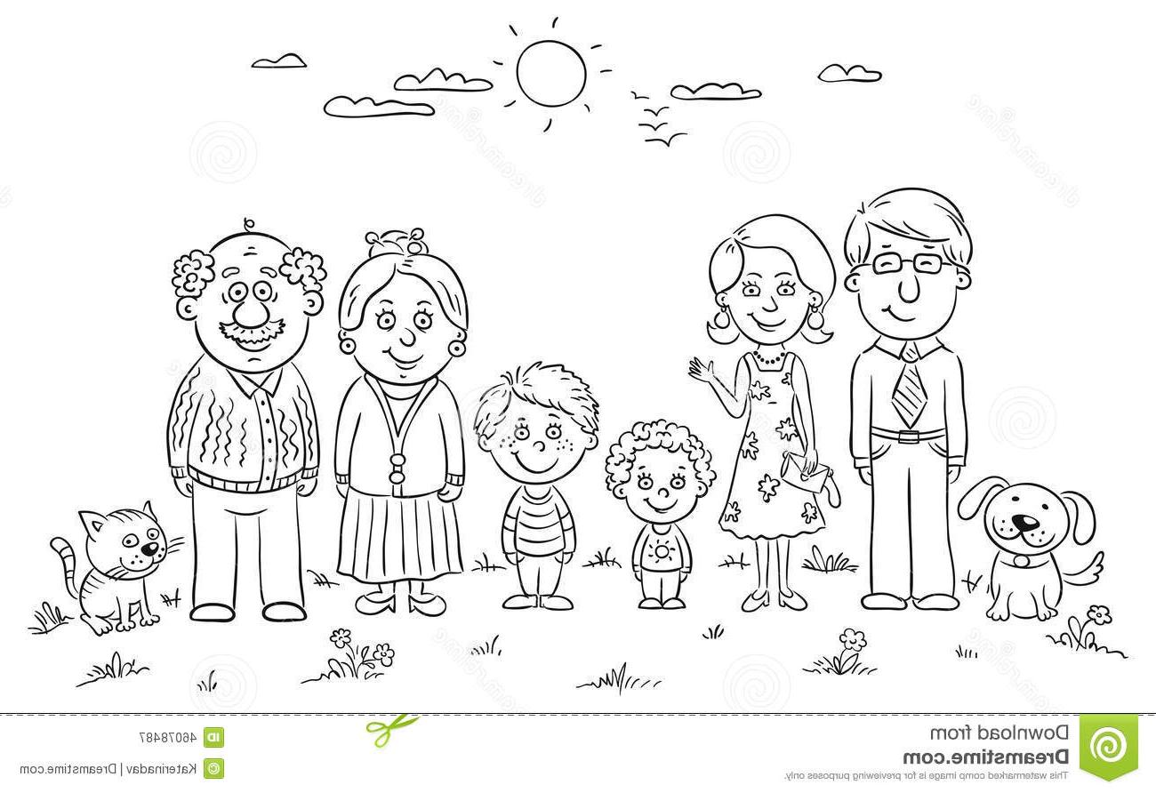 Black and white family clipart 3 » Clipart Station.