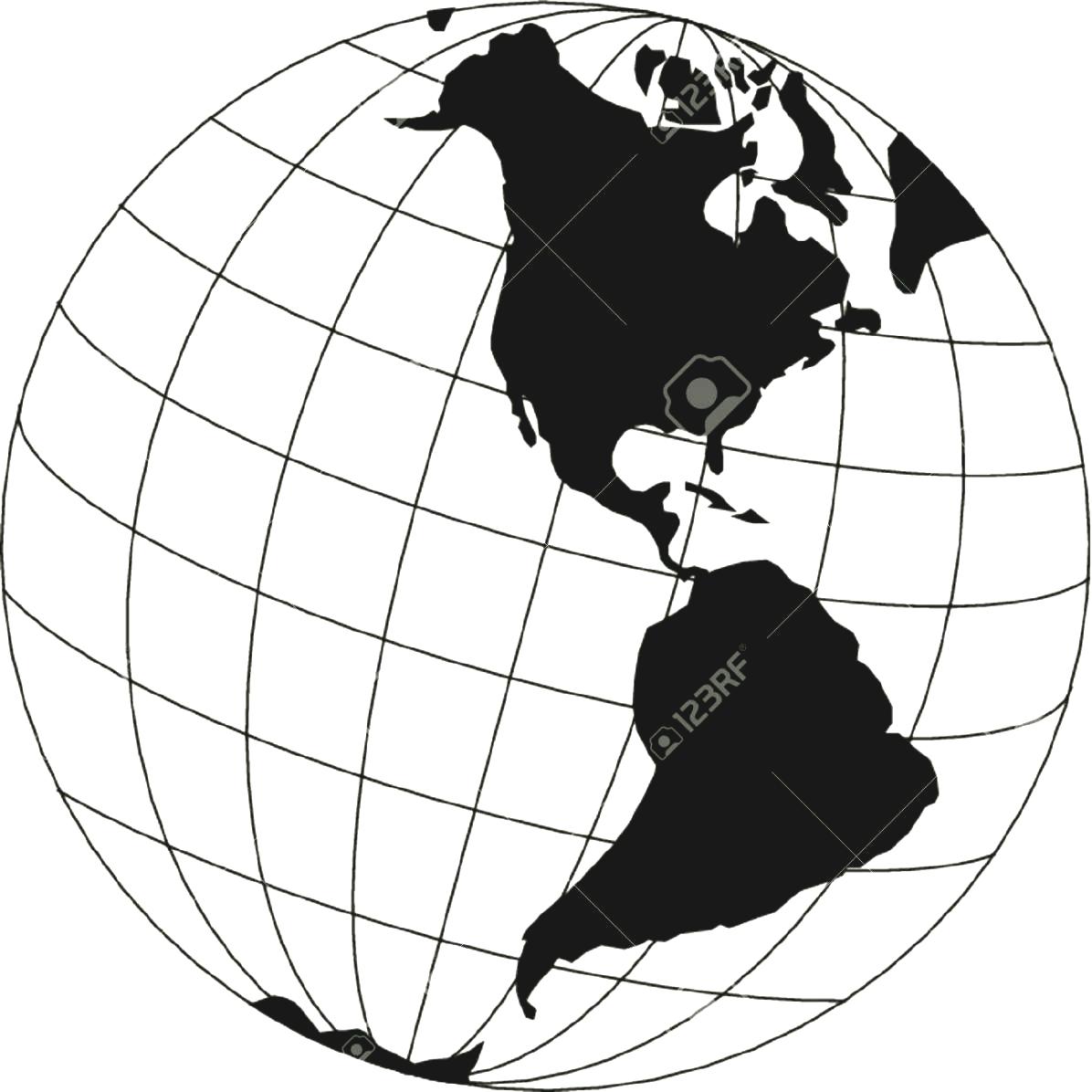 8274 Globe Clipart Black And White Globe Clipart Black And White.