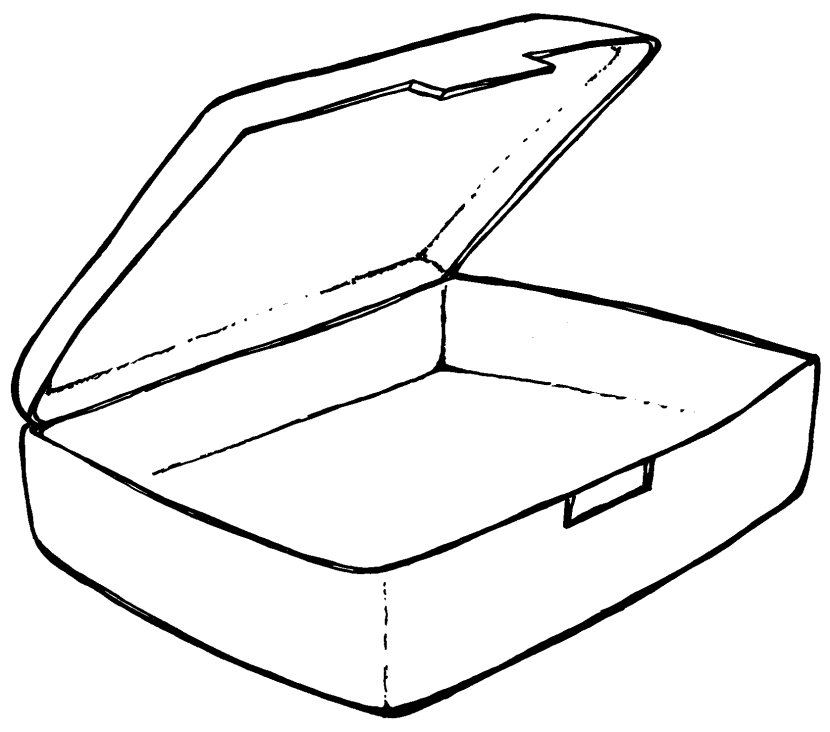 Lunch Box Clipart Black And White.