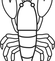 Lobster clipart black and white » Clipart Station.