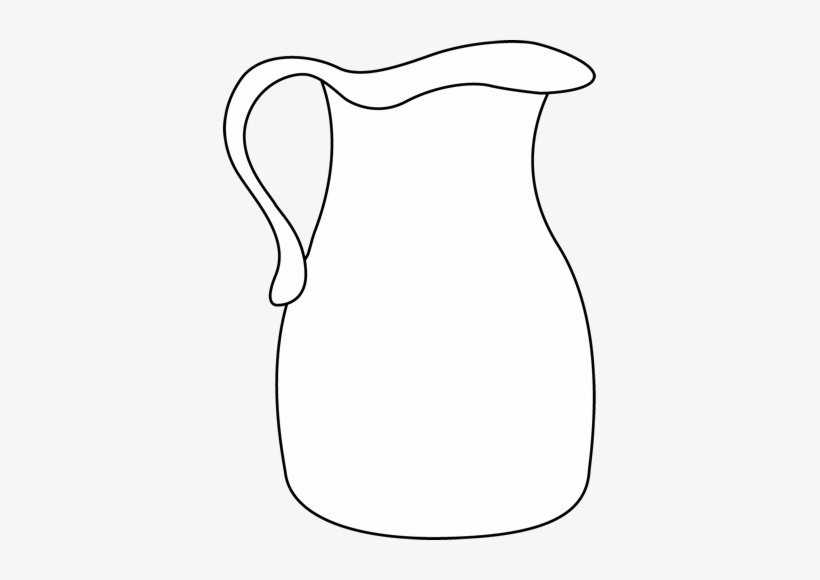 Pitcher Clipart Black And White Transparent PNG.