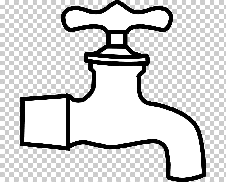 Tap water Black and white , Plumbing s PNG clipart.