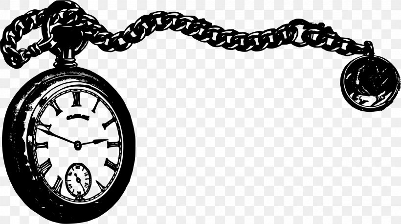 Pocket Watch Clip Art, PNG, 2400x1338px, Pocket Watch, Black.