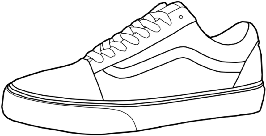 vans #blackandwhitevans #clipart #vansclipart #oldskool.