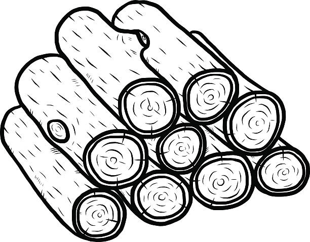 Log Pile Clipart.