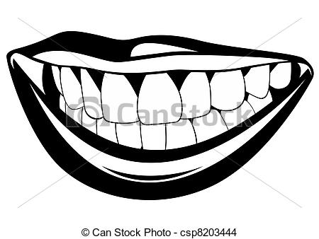 Tooth clipart black and white 1 » Clipart Station.