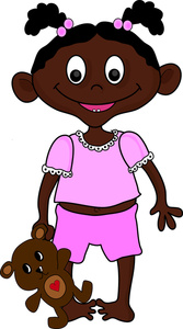 Black girl clip art.