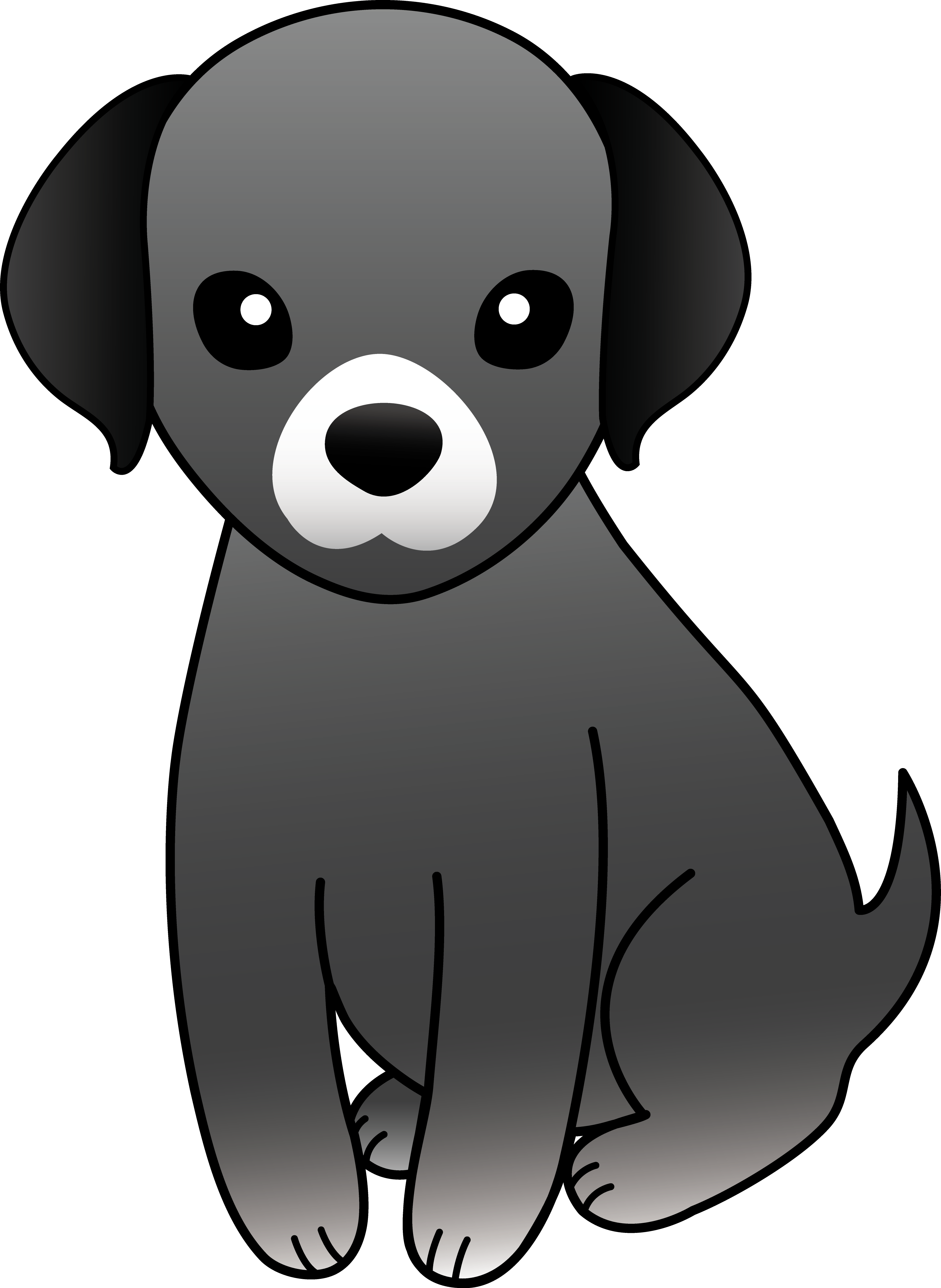 Black Dog Clipart.